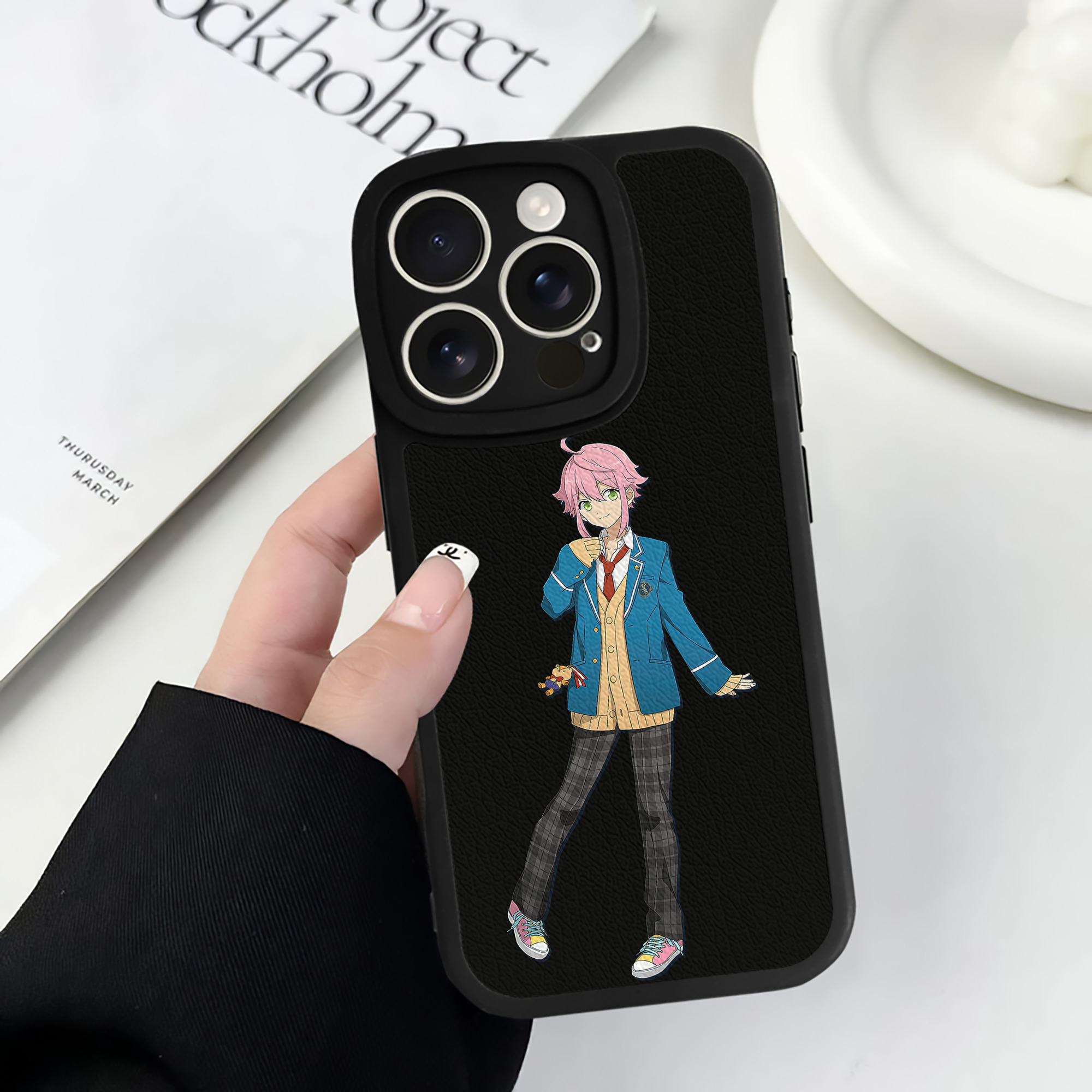 （画像用） あんさんぶるスターズ! Ensemble Stars 【iPhone 16シリーズ対応】シリコンスマホケース（レザー調） 材質：シリコン
